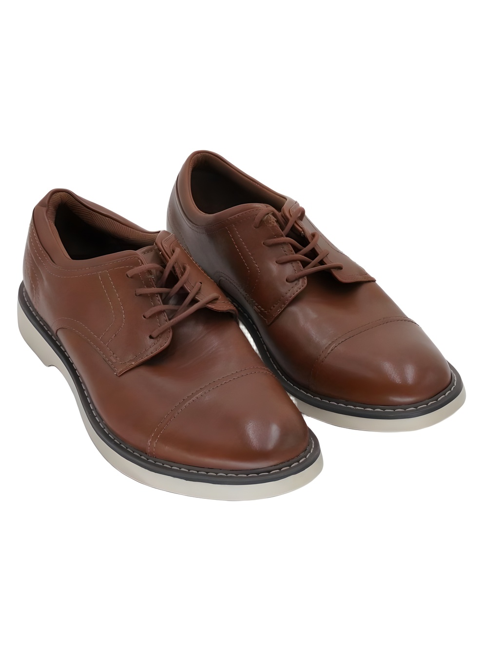 Alfani Mens Theo Cap Toe Oxford Dress Shoes Brown Size 8M
